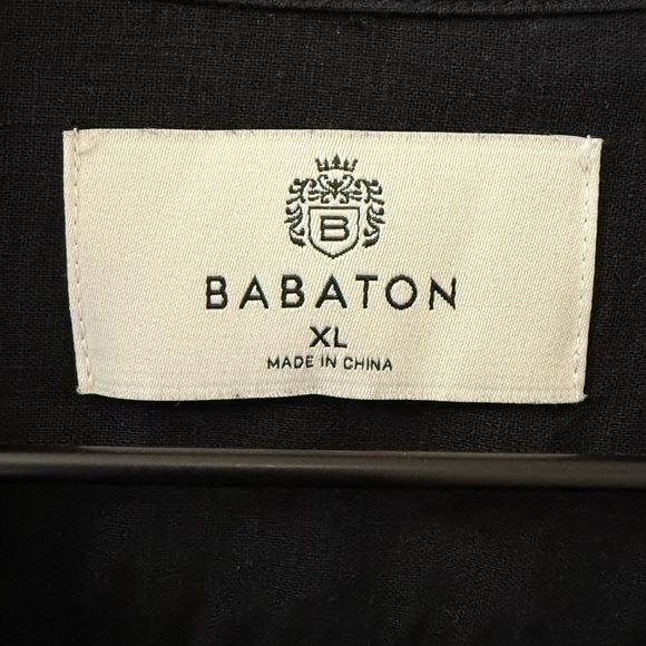 Babaton Aritzia Utility Linen Shirt size XL in black summer cruise relaxed fit - Picture 8 of 14